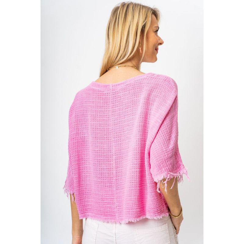 Effortless Style with Our Cotton & Linen Mix Crop Top